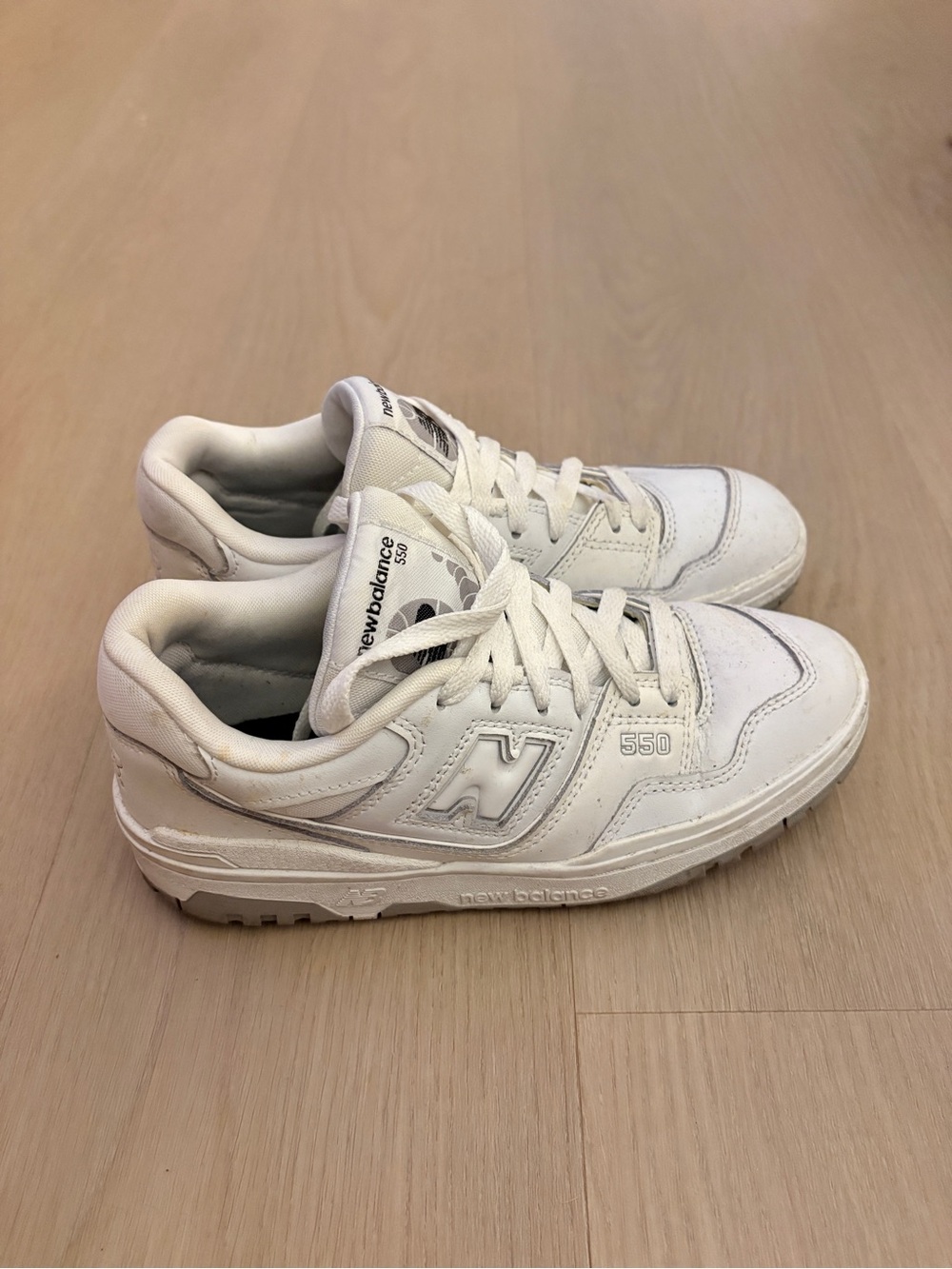 New Balance 550 White Athletic Sneakers